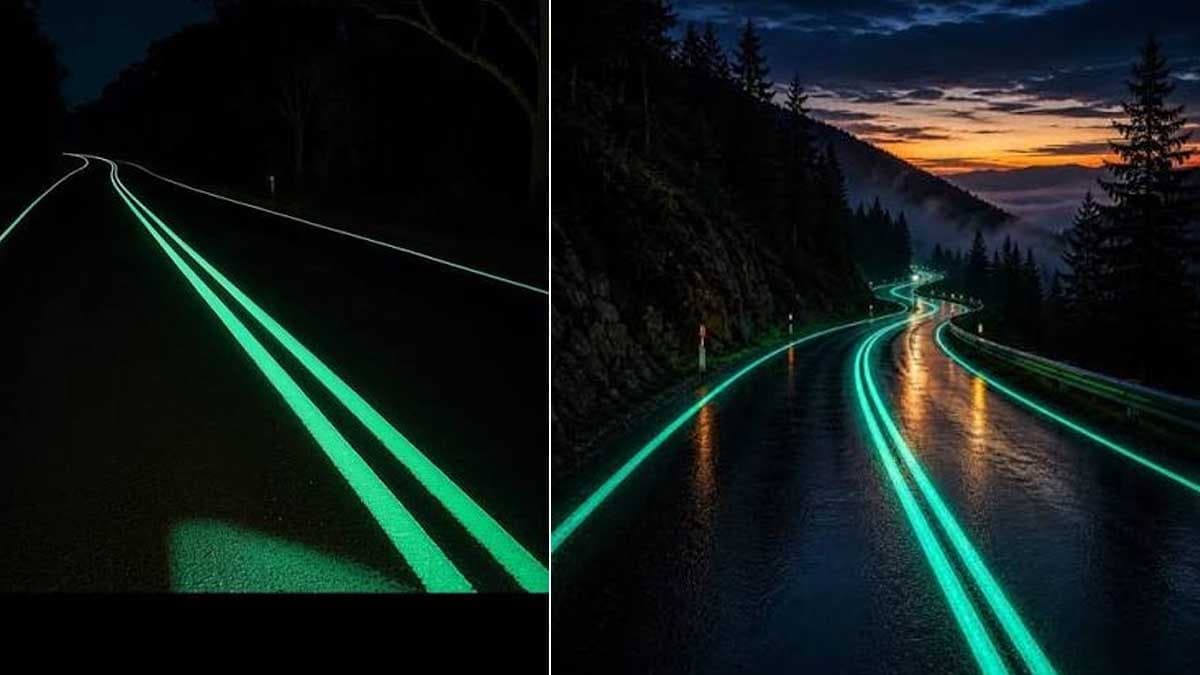 Yol çizgileri karanlıkta parlıyor: Fosforlu boya dönemi başladı