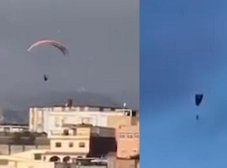Fas'tan Sebte'ye yamaç paraşütüyle geçmeye çalışan göçmen denize düşerek can verdi