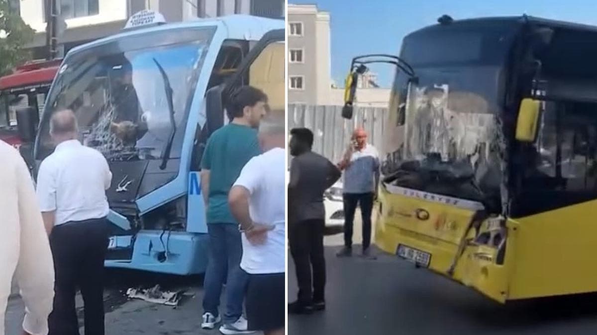 İstanbul'da feci kaza: Yolcu minibüsü İETT otobüsüyle kafa kafaya çarpıştı