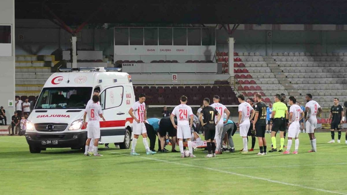 Yedek kulübesinden oyuna girdi, 1 dakika sonra hastanelik oldu