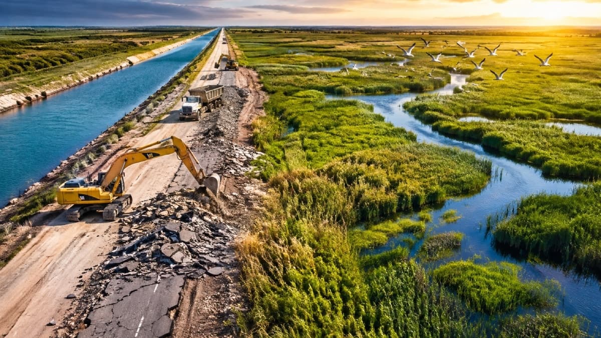 60 yıllık yanlışlık tarihe karıştı: 77 kilometrelik kanal kapatıldı, 418 kilometrelik parkur söküldü