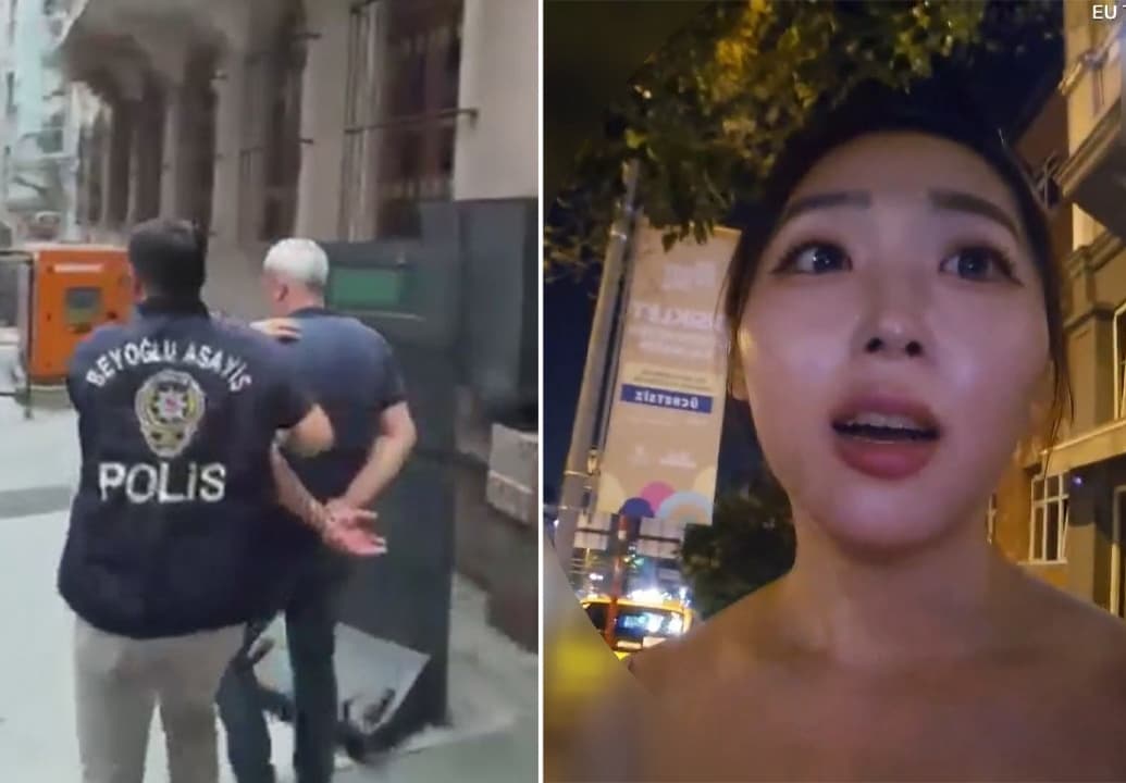 Taksim'de canlı yayında Koreli yayıncıyı taciz eden şüpheli Sarıyer'de yakalandı