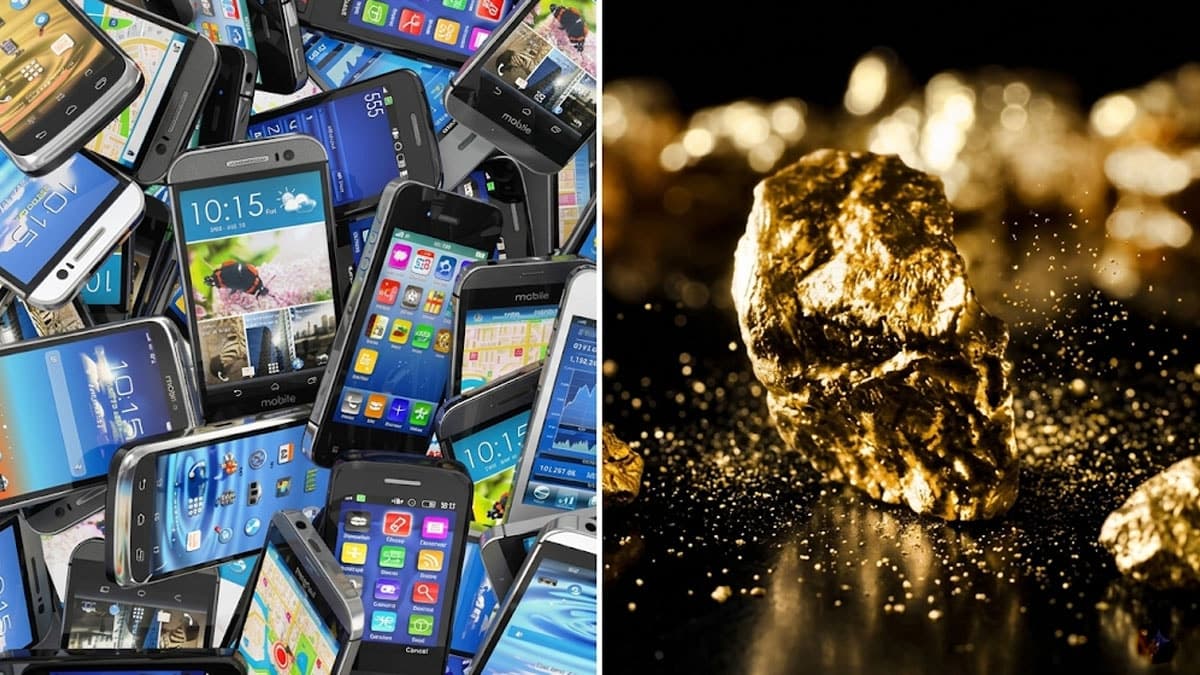 Darphane hurda telefonlardan kilogramlarca altın elde etti