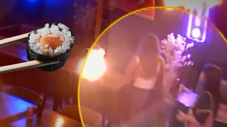 Suşi yemek için gittiği restoranda iki kat aşağı düştü: Vücudunda ağır yanıklar oluştu
