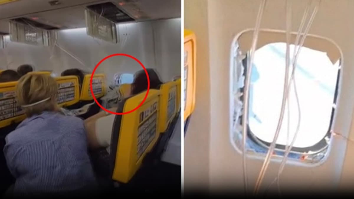 Selanik uçağında dehşet: Cam kırıldı, yolcunun kafası dışarı vakumlandı