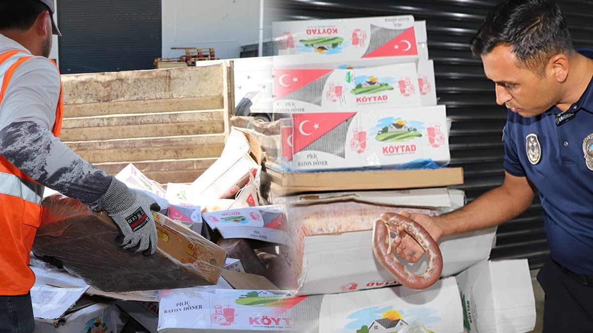 Soğuk hava deposunda skandal: Vatandaşa sunulacak ürünler ele geçirildi