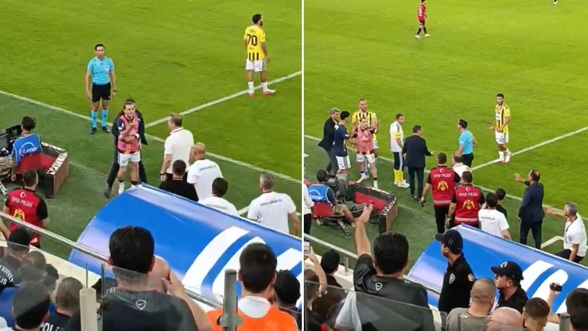 Kerem Aktürkoğlu yedek kulübesinde sinirlerine hakim olamadı: Milli futbolcu zor sakinleştirildi