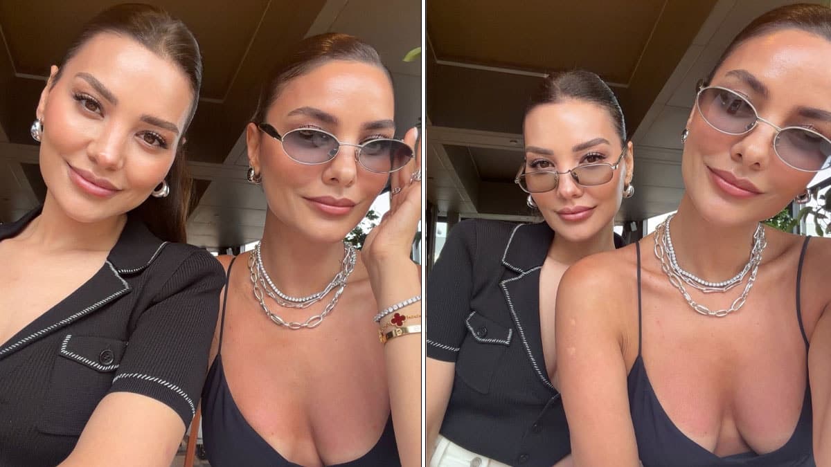 Hazal Filiz Küçükköse'nin ikizi ile karşılaşan hayranları şaşkınlık yaşadı: 'Diğer yarısı'