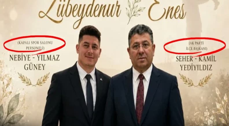 AK Partili başkanın gelinsiz davetiyesi sosyal medyada gündem oldu