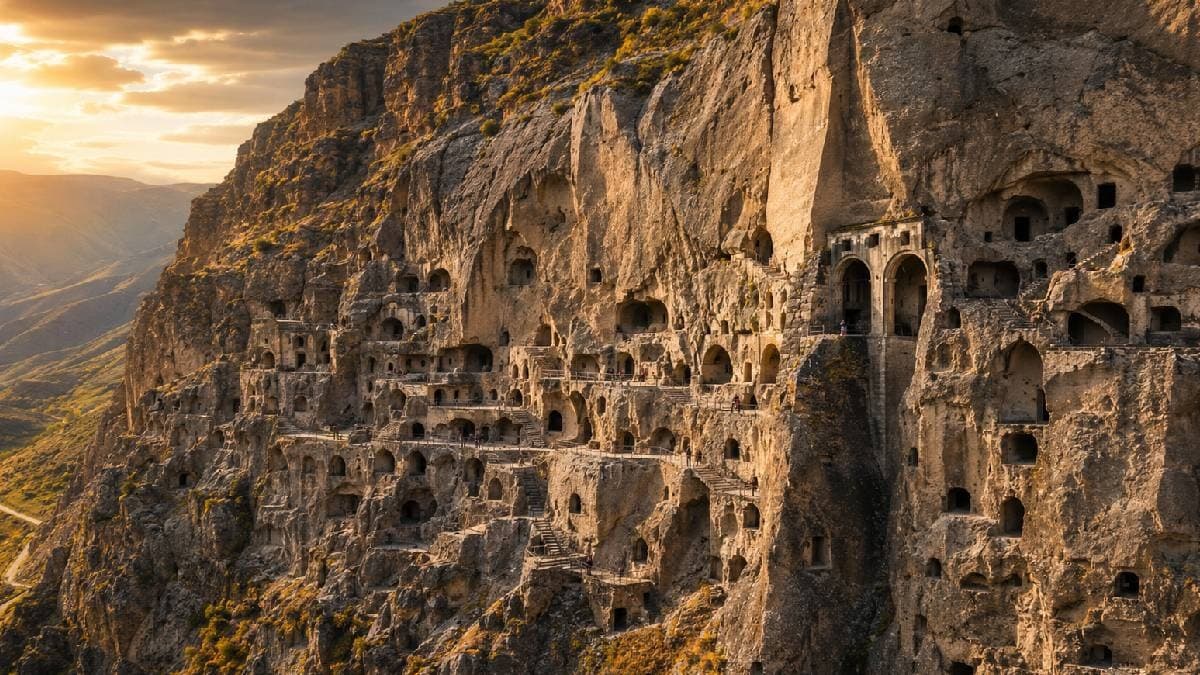 Dağı delik deşik edip dev şehir kurmuşlar