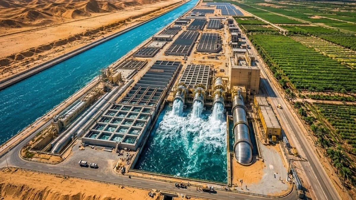 Çöl sıcağına karşı devasa soğutma: Saniyede 87 bin litre su pompalayacak sistem devrede