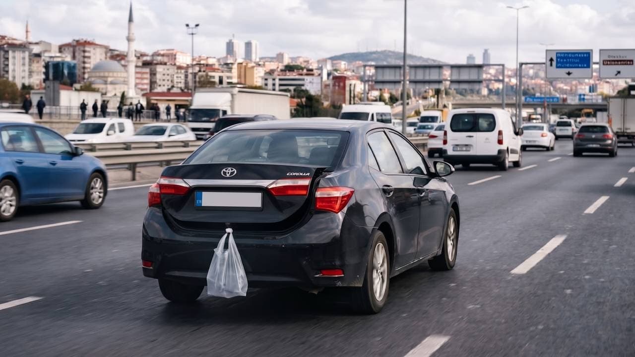 Trafikte beyaz poşet uyarısı: Aracın bagajında görürseniz dikkatli olun