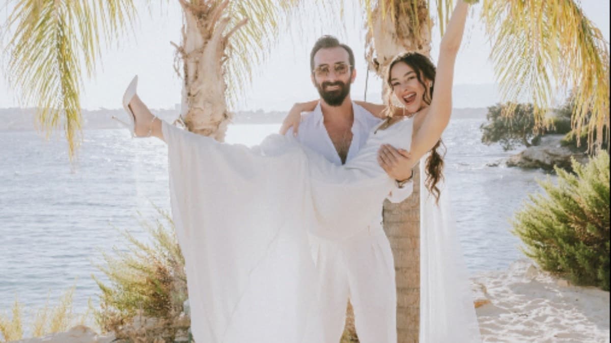 İstanbullu Gelin'in Bade'si Hira Koyuncuoğlu nikah masasına oturdu: Damat gelini kucağına aldı