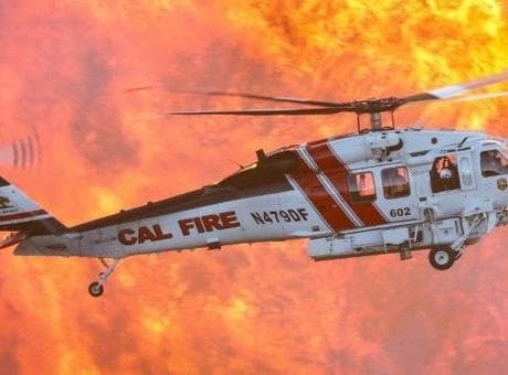 ABD'de yangın söndürme helikopteri düştü: 2 kişiye ulaşılamıyor