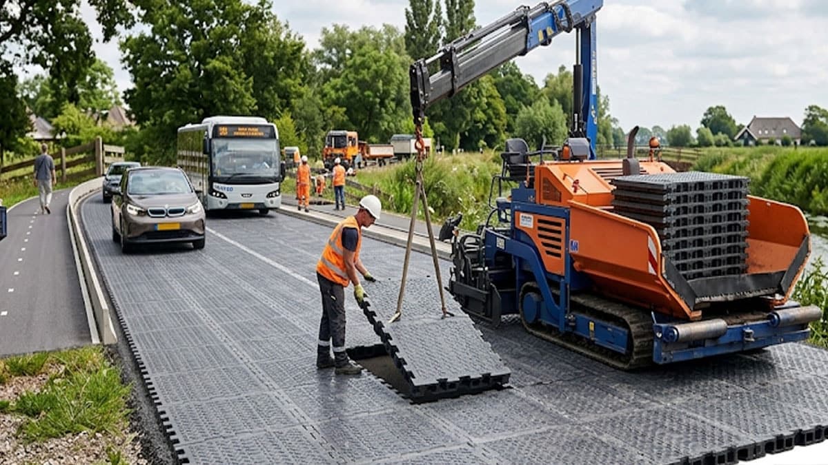 Asfaltı veya betonu unutun: Yolları artık plastikten yapıyorlar