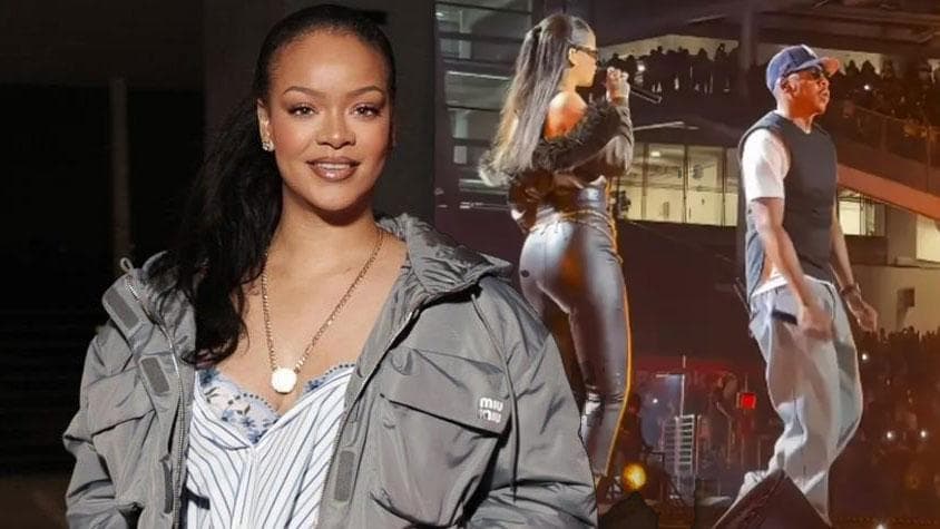Rihanna, Jay-Z'nin Konserinde Sahnede! Uzun Aradan Sonra Beklenmedik Dönüş